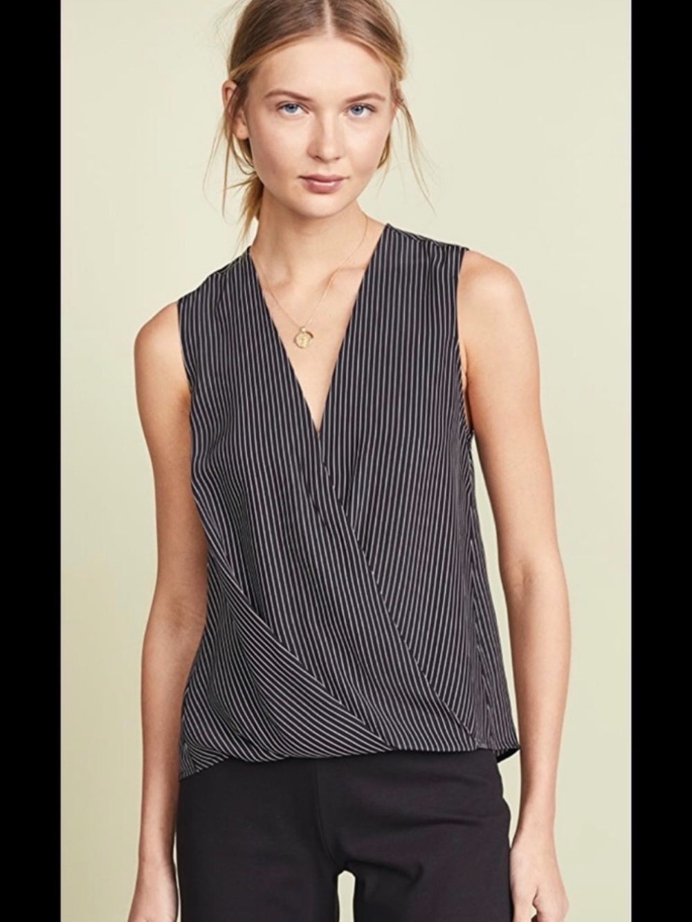 Rag&Bone 100% Silk Top Victoria Sleeveless Size M Like New
